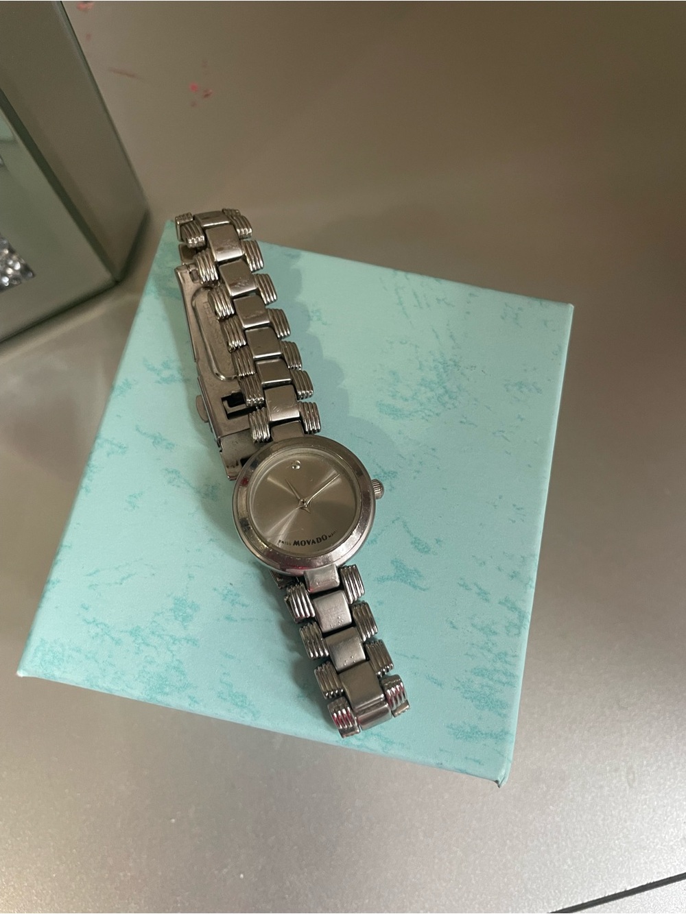Movado Silver-Tone Women's Linked Bracelet Watch. Gorgeous💕💕